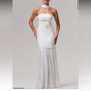 Club L London White Jaquetta Maxi Dress